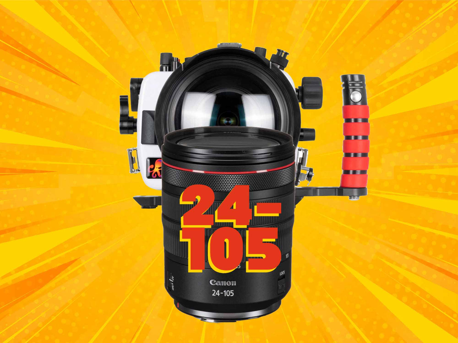 Canon RF 24-105mm f/4L NEW Zoom Gear Assembly // 200DL Underwater Housing