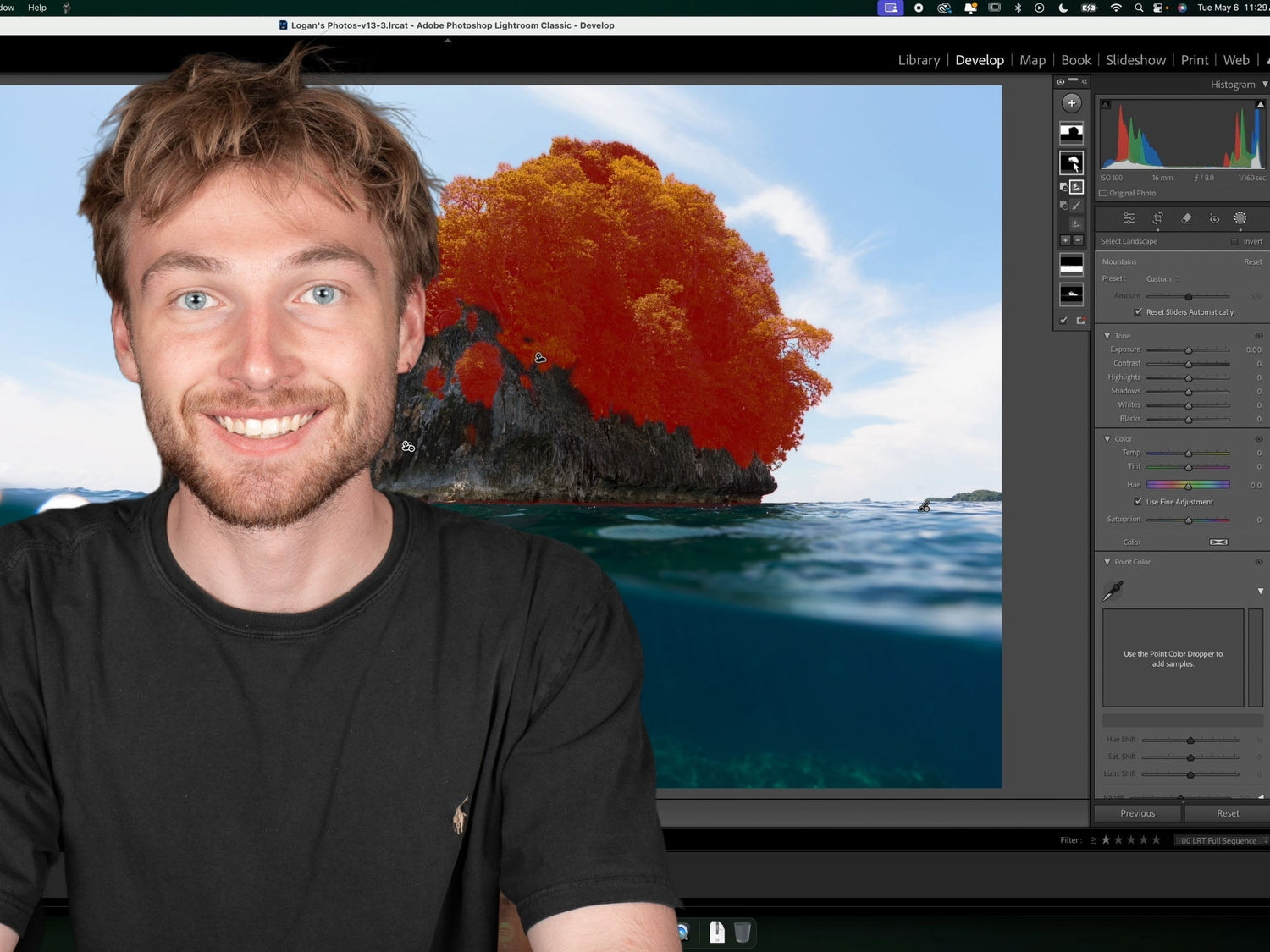 Adobe Lightroom Masking Tool for Underwater Photography Tutorial by Logan Wood for Ikelite Underwater Systems
