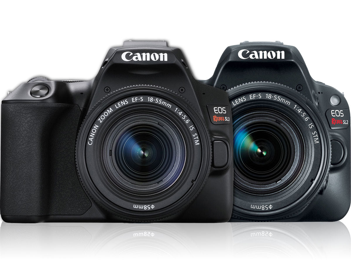 Comparing Canon EOS 250D Rebel SL3 and 200D SL2 DSLR Cameras