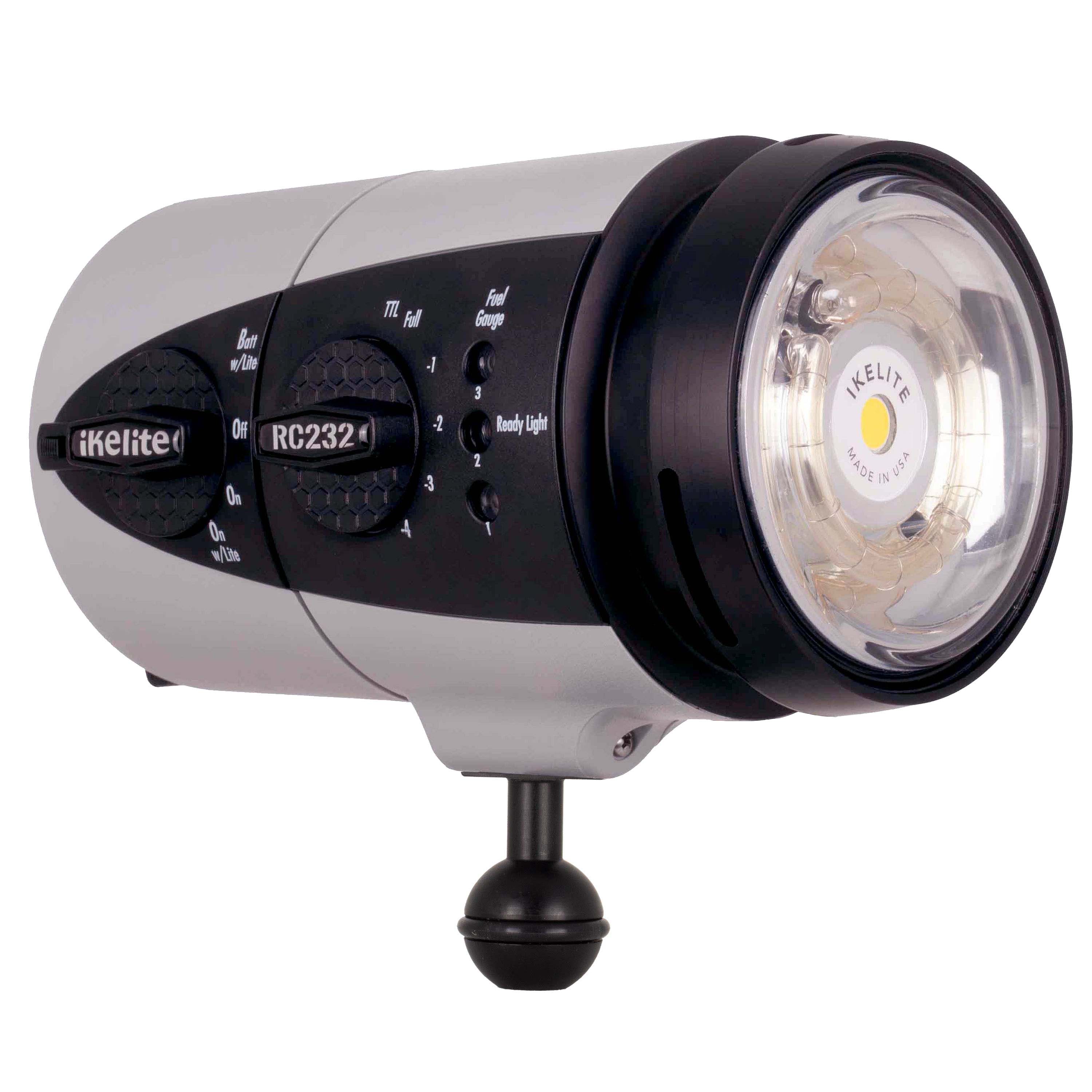 Ikelite RC232 TTL Underwater Strobe with Video Light Fiber Optic