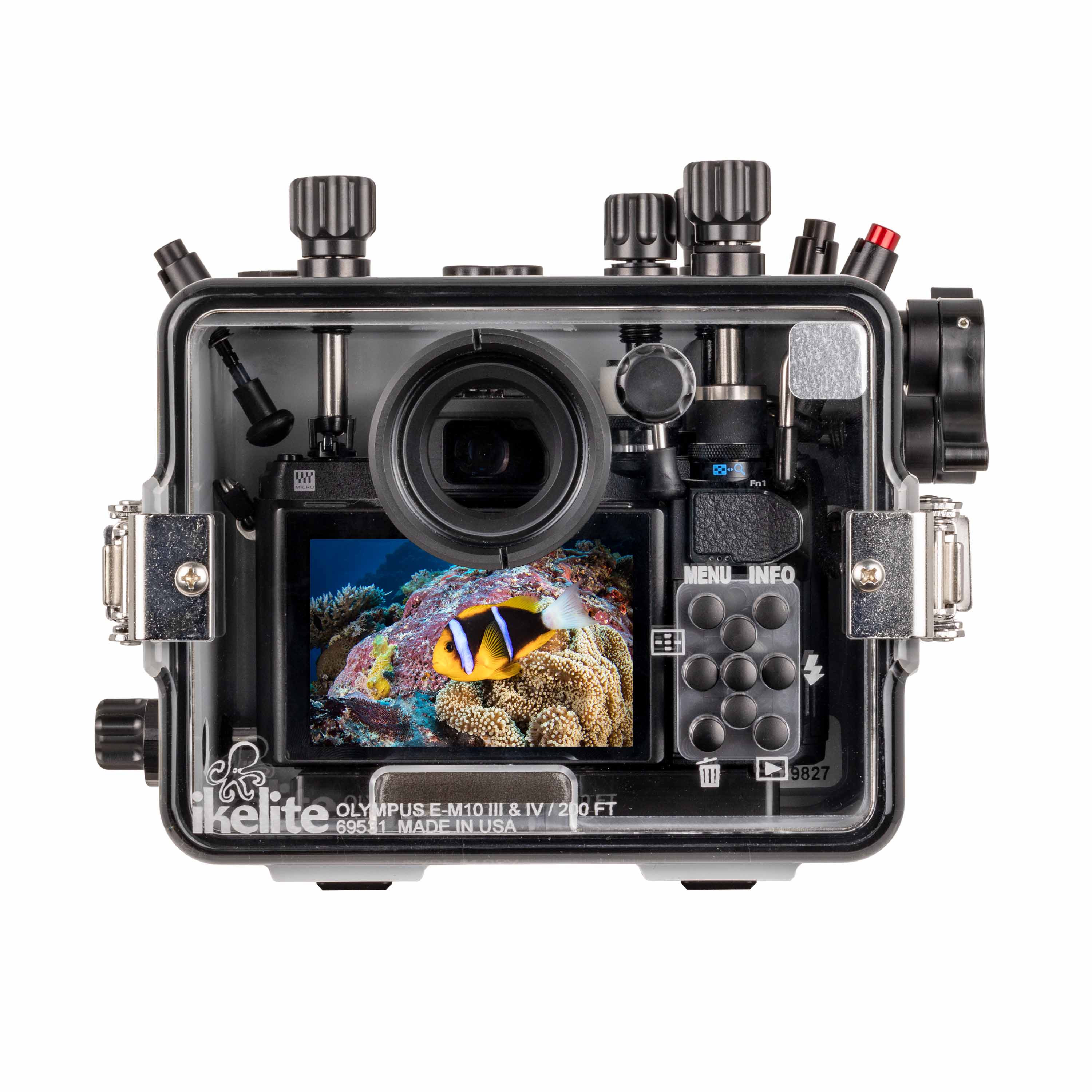 Ikelite 200DLM/A Underwater Housing for Olympus OM-D E-M10 III, E-M10 IV Mirrorless Cameras