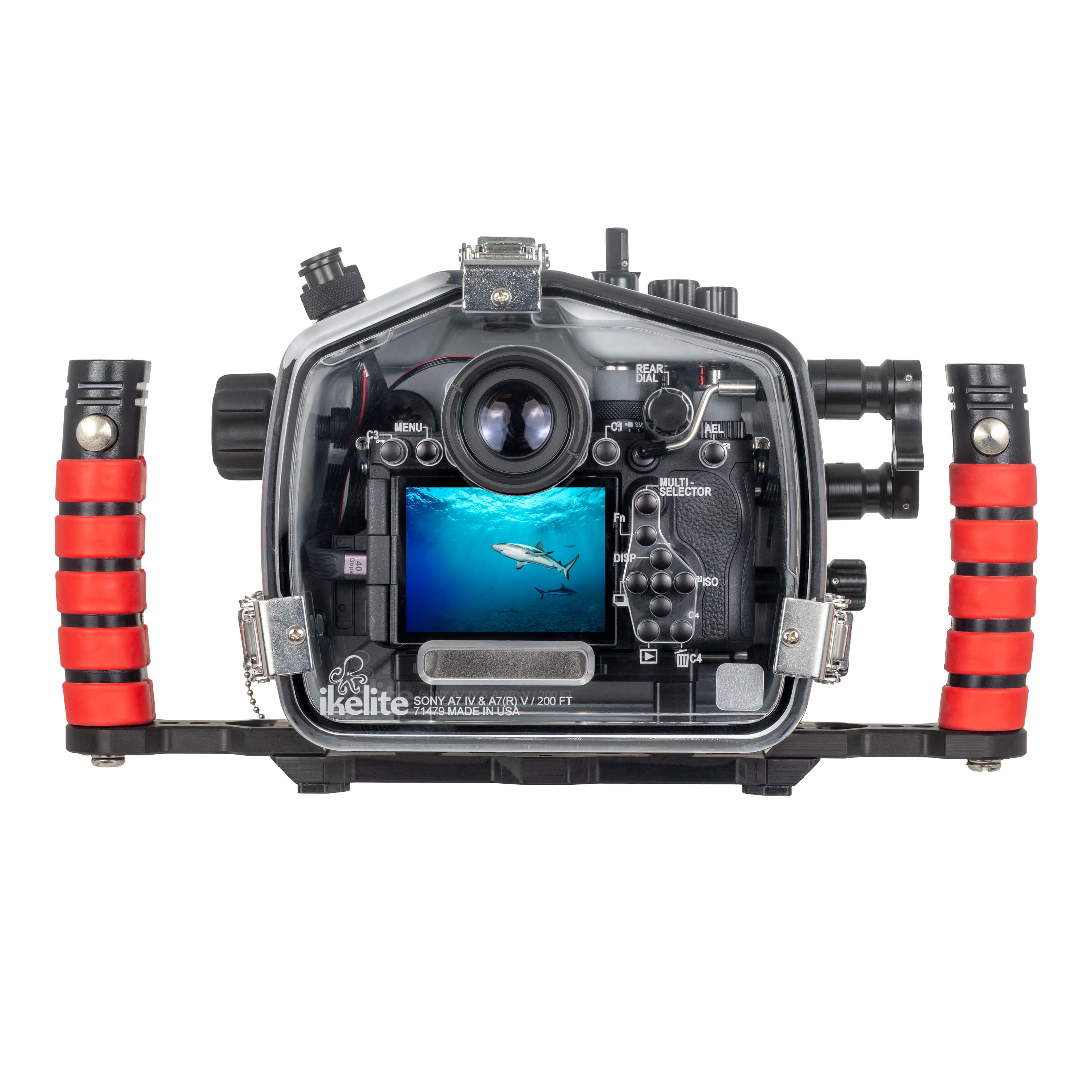Ikelite 200DL Underwater Housing for Sony a7 IV, a7 V, a7R V, a7R VI Deluxe Version with Handles, Vacuum Pump, & USB-C Charging Bulkhead