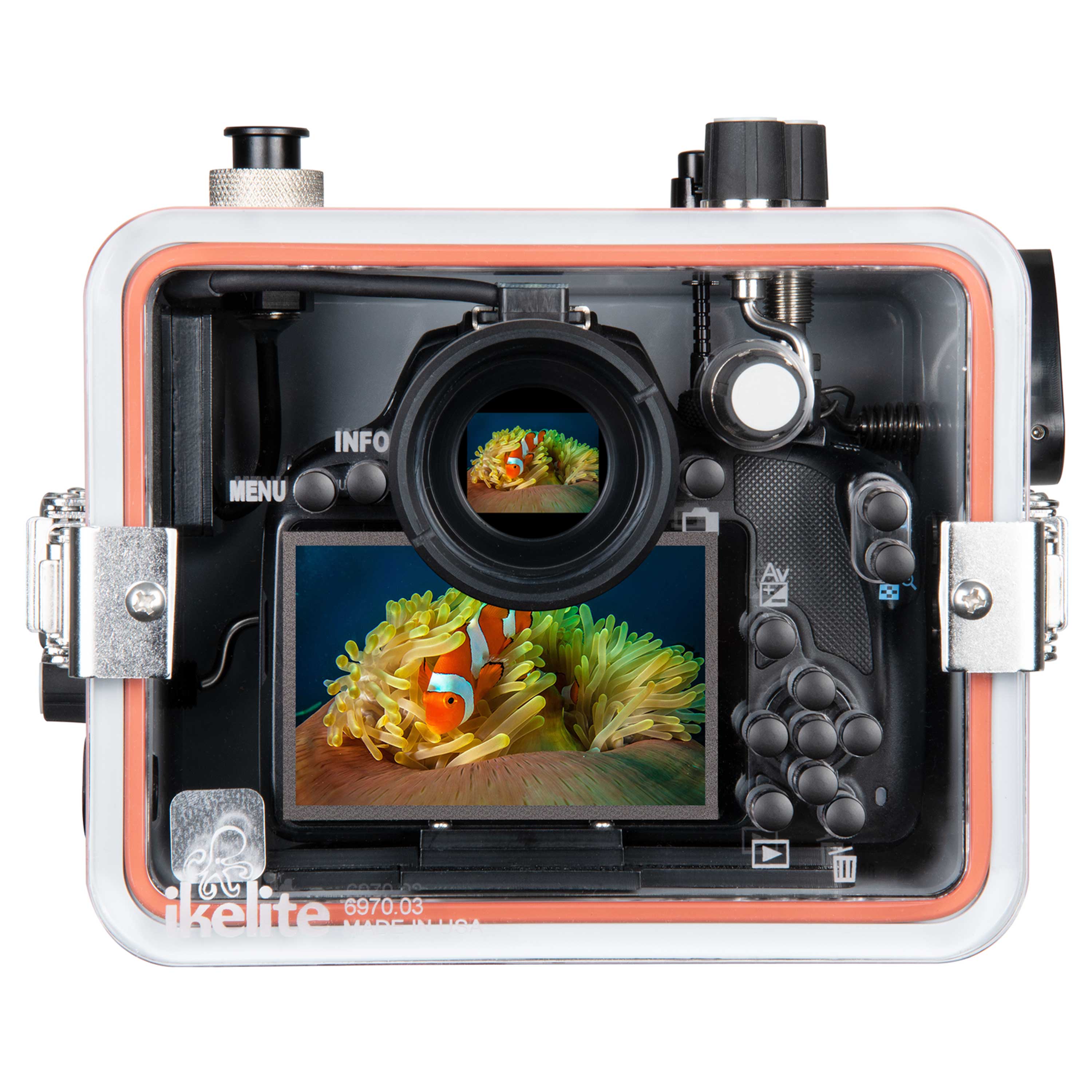 200DLM/C Underwater TTL Housing for Canon EOS 100D Rebel SL1 DSLR Cameras