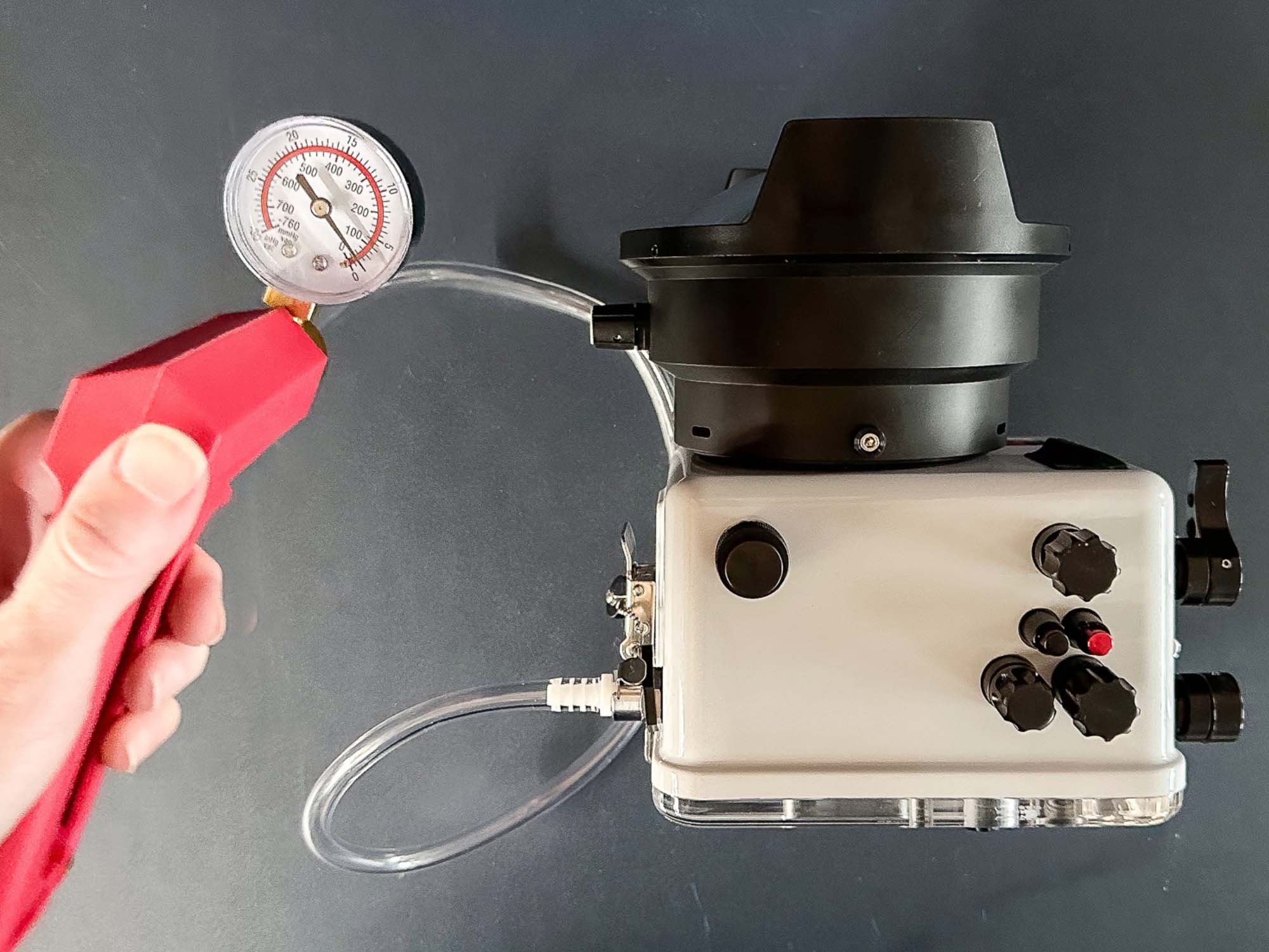 Ikelite DLM Underwater Housing with Vacuum Pump and Gauge