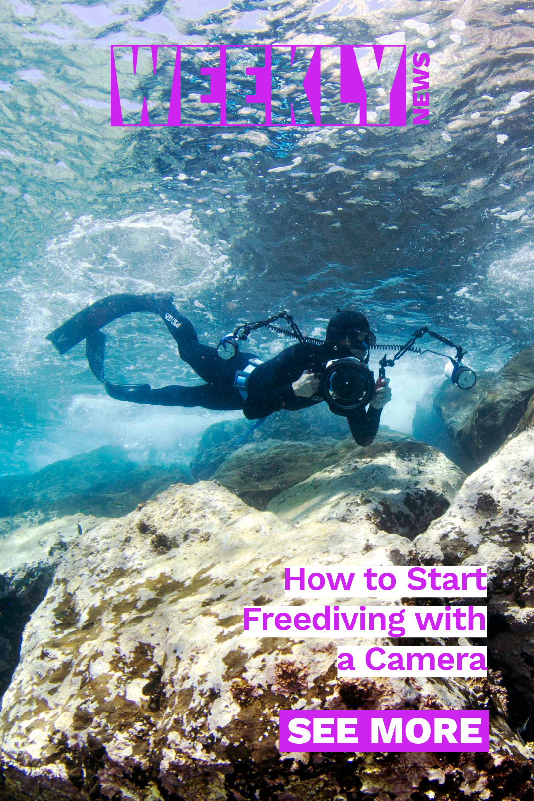 How to start freediving with a camera, Canon R6 V housing is HERE, Canon R6 V first results in Grand Cayman, Featured Customers Gregory Haley and Andres Rincon.