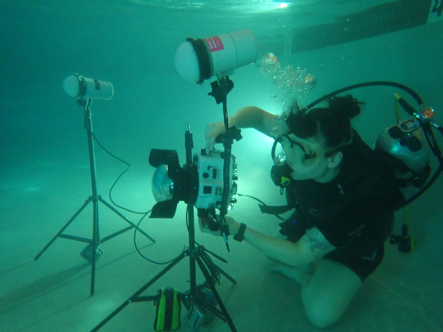 Behind the Scenes of an Underwater Editorial Photo Shoot
