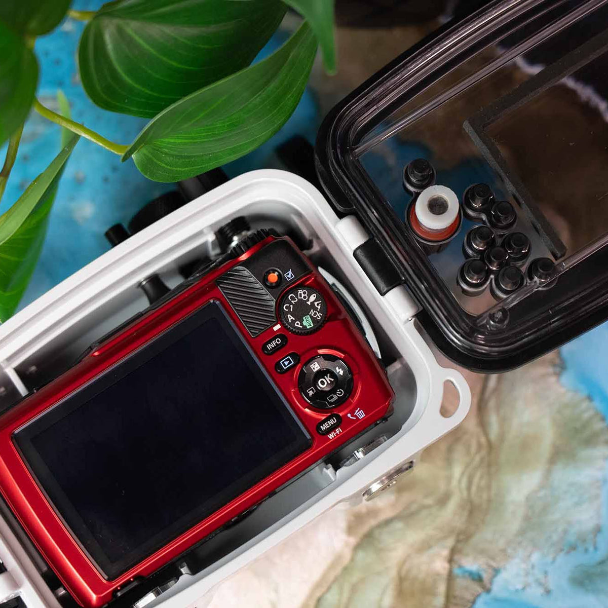 OM SYSTEM CSCH-107 Carabiner Case - Fits TG-7 / Olympus TG-6