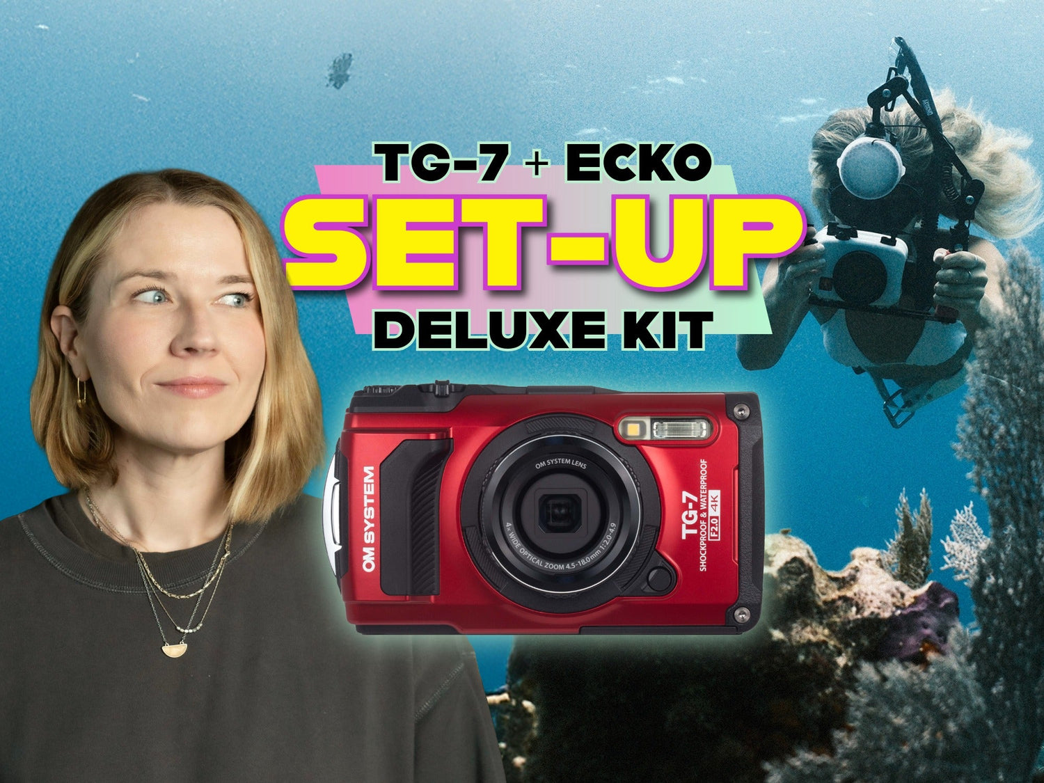 OM System TG-7 with Ecko Strobe // Setting It Up Underwater Housing Deluxe Kit [VIDEO]