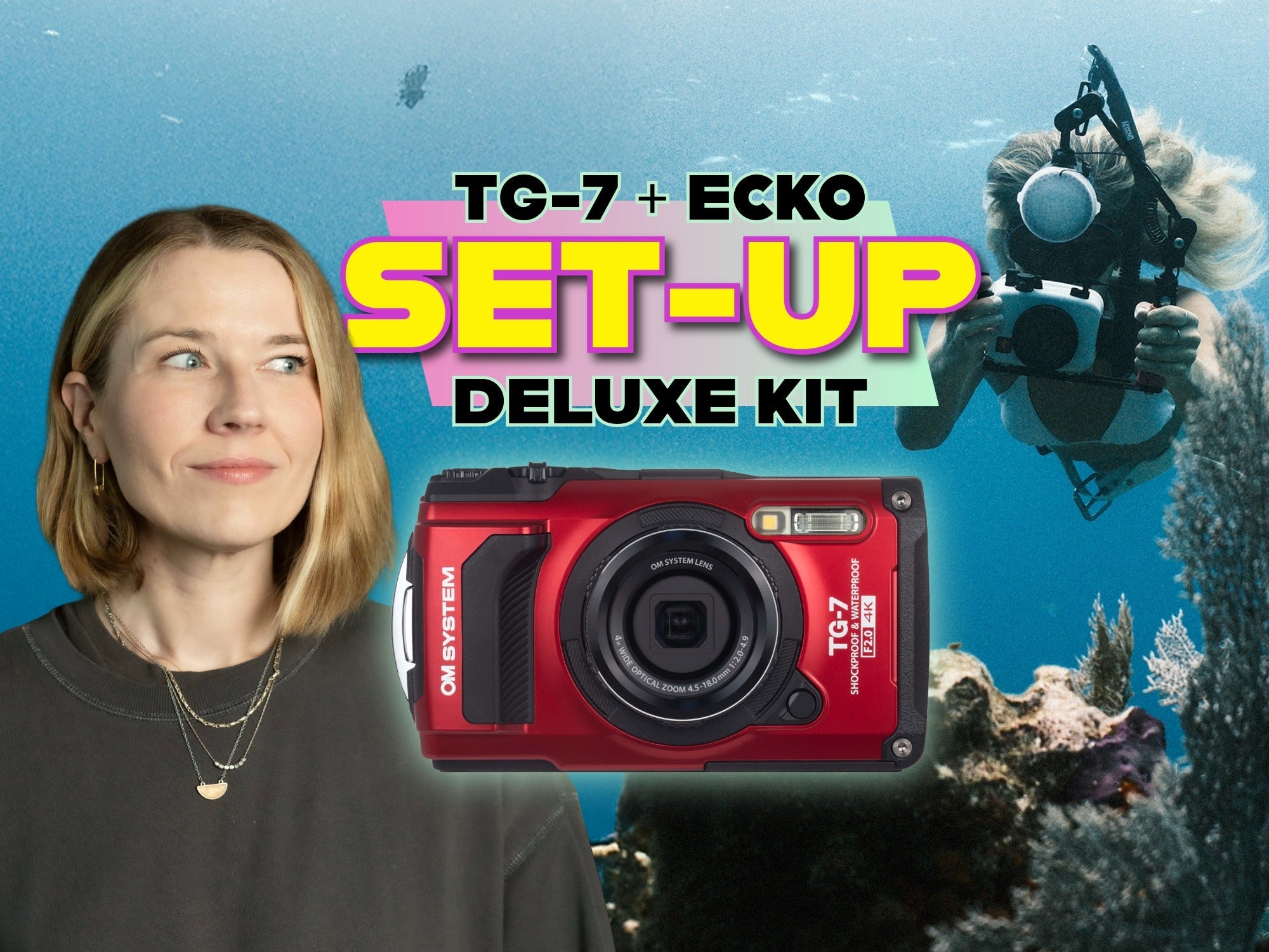 OM System TG-7 with Ecko Strobe // Setting It Up Underwater Housing Deluxe Kit [VIDEO]