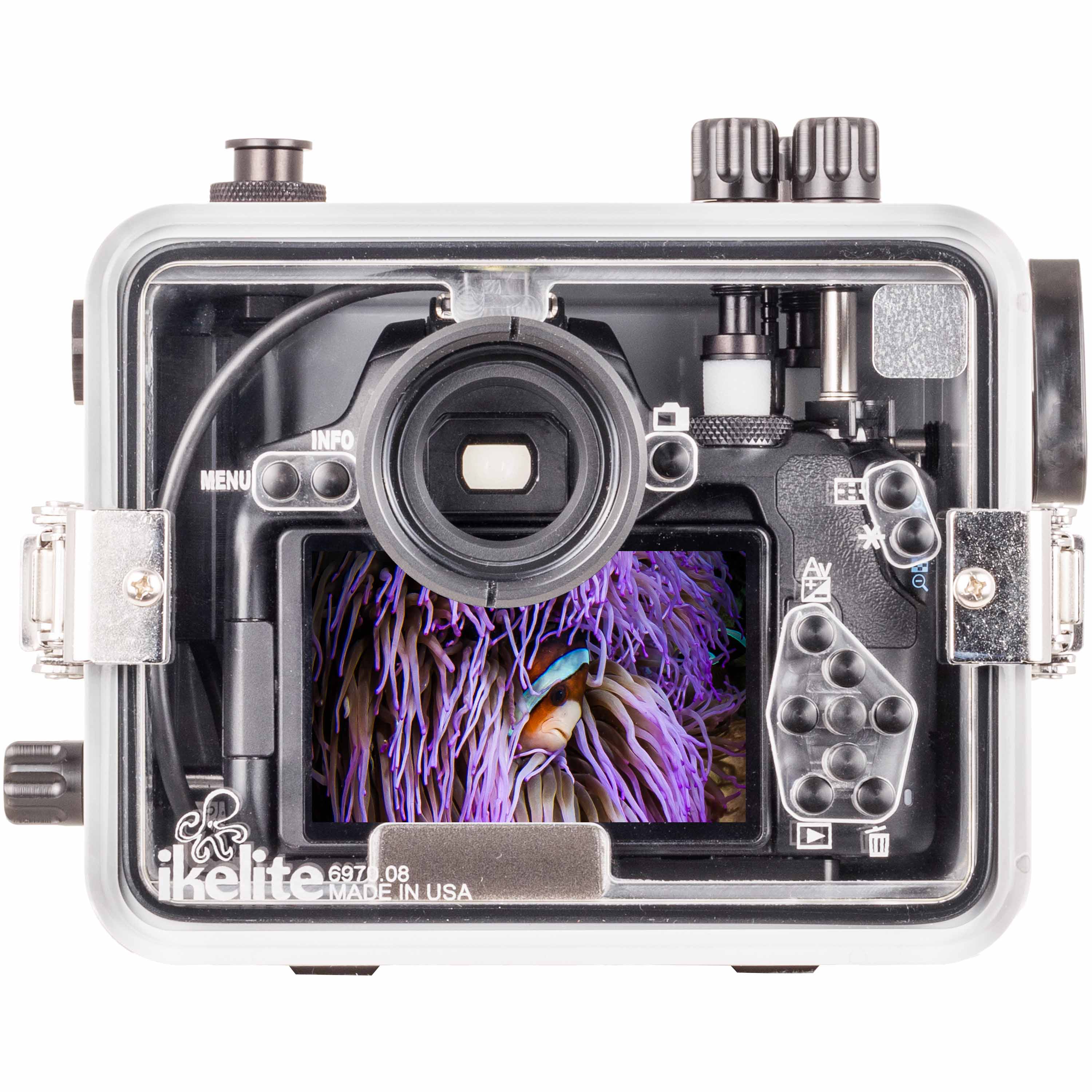 Ikelite 200DLM/C Underwater TTL Housing for Canon EOS 250D Rebel SL3, EOS 200D Mark II, Kiss X10 DSLR