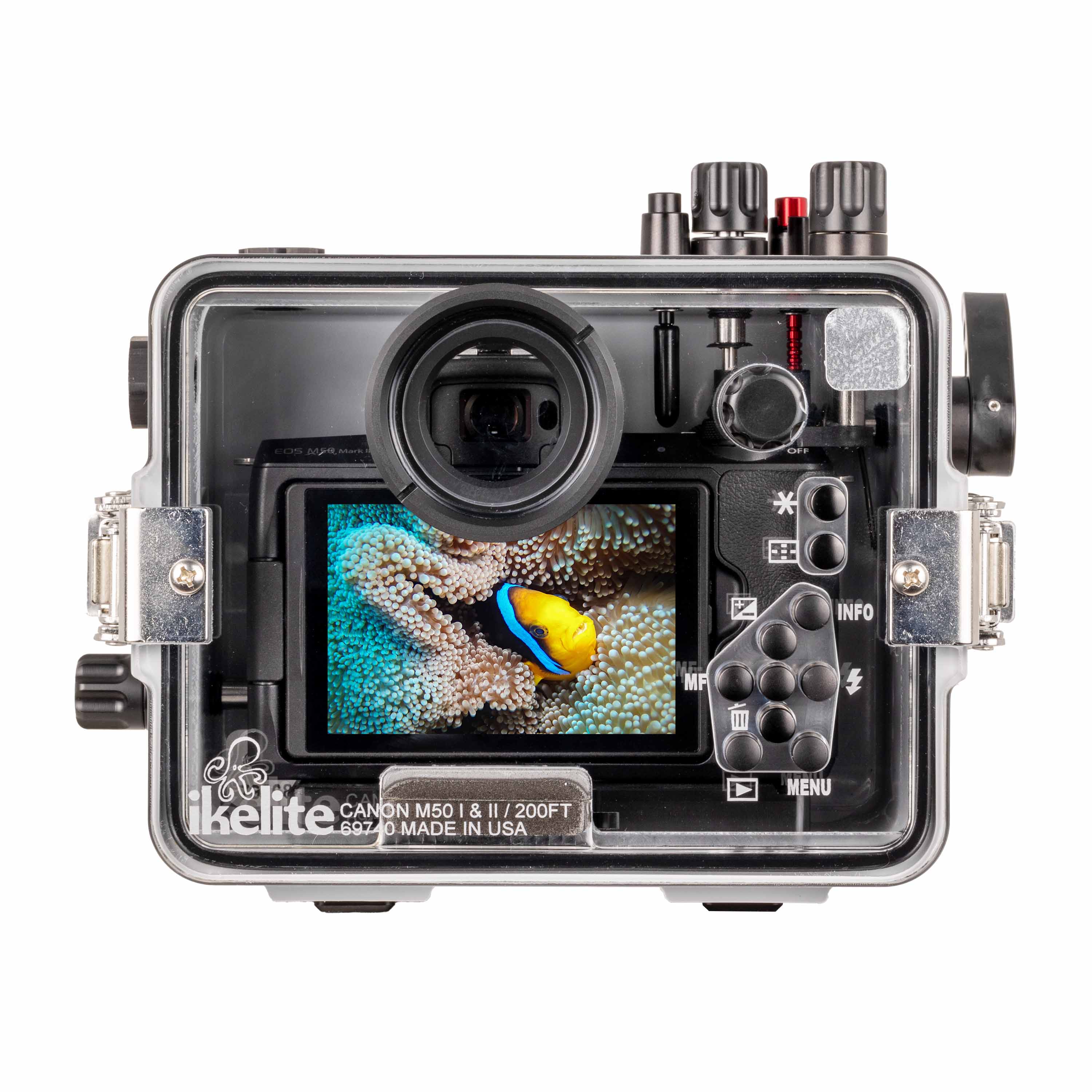 Ikelite 200DLM/A Underwater Housing for Canon EOS M50, M50 II, Kiss M Mirrorless Digital Cameras