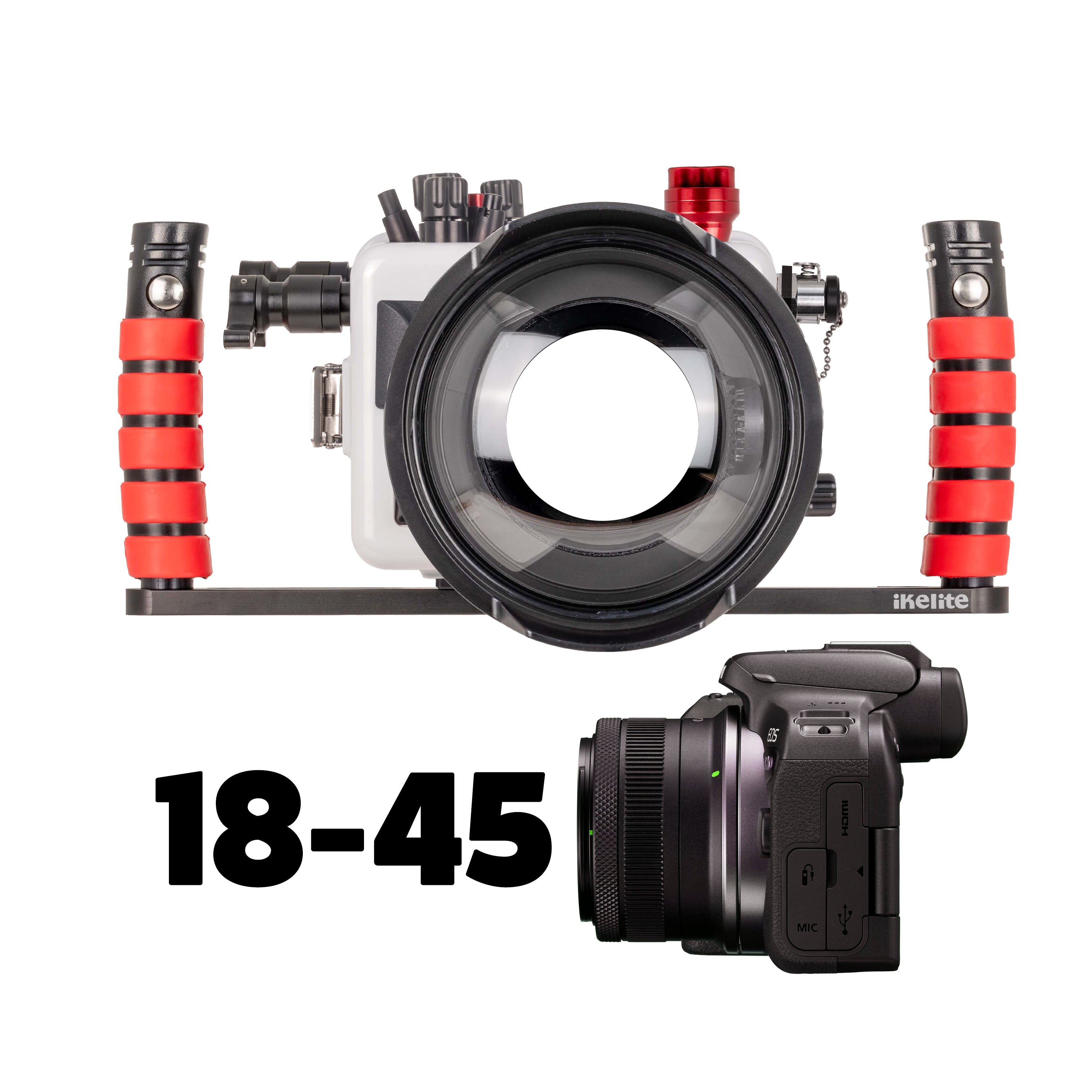 200DLM/D Underwater Housing for Canon EOS R10 with 18-45mm & 10-18mm L