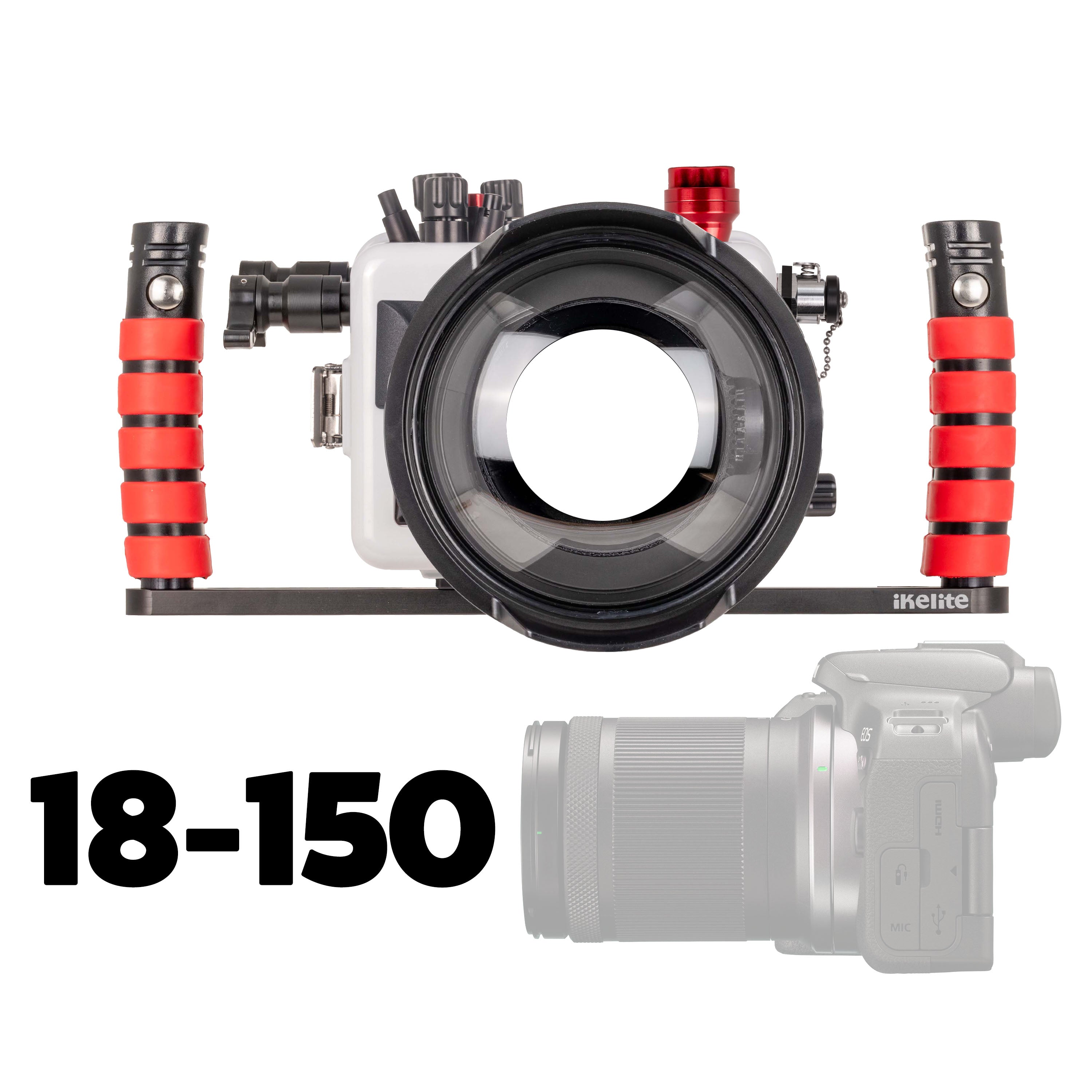 200DLM/D Underwater Housing for Canon EOS R10 with 18-150mm Lens  [Fiber Optic Update]
