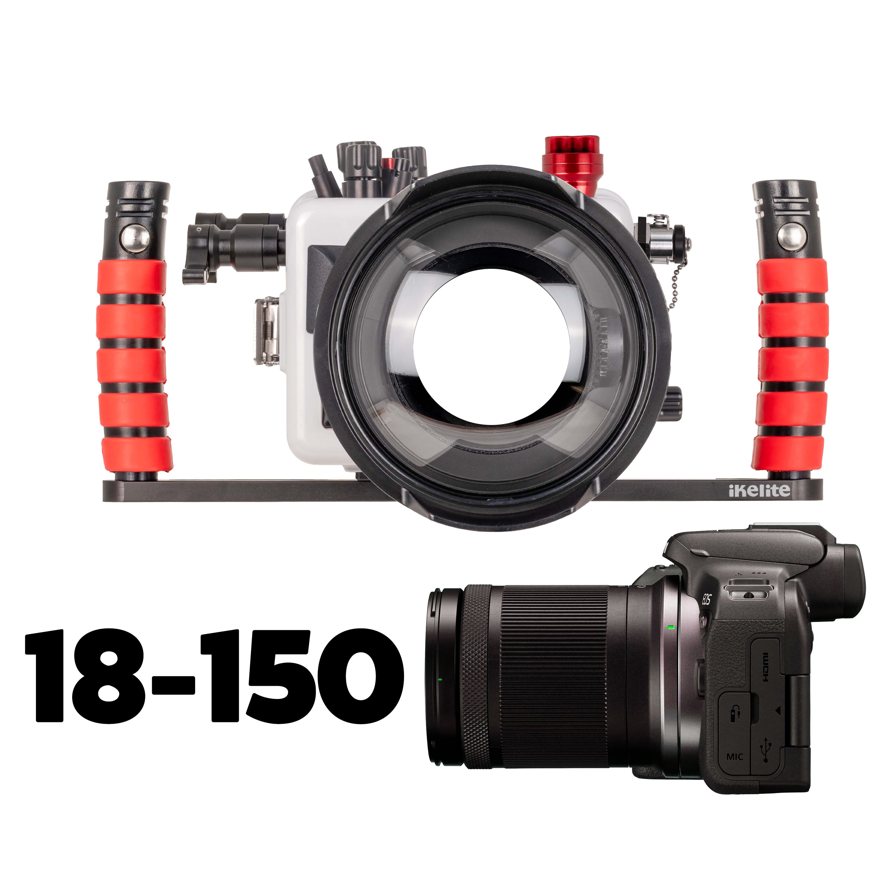 200DLM/D Underwater Housing, Canon EOS R10, and 18-150mm Lens Kit  [Fiber Optic Update]