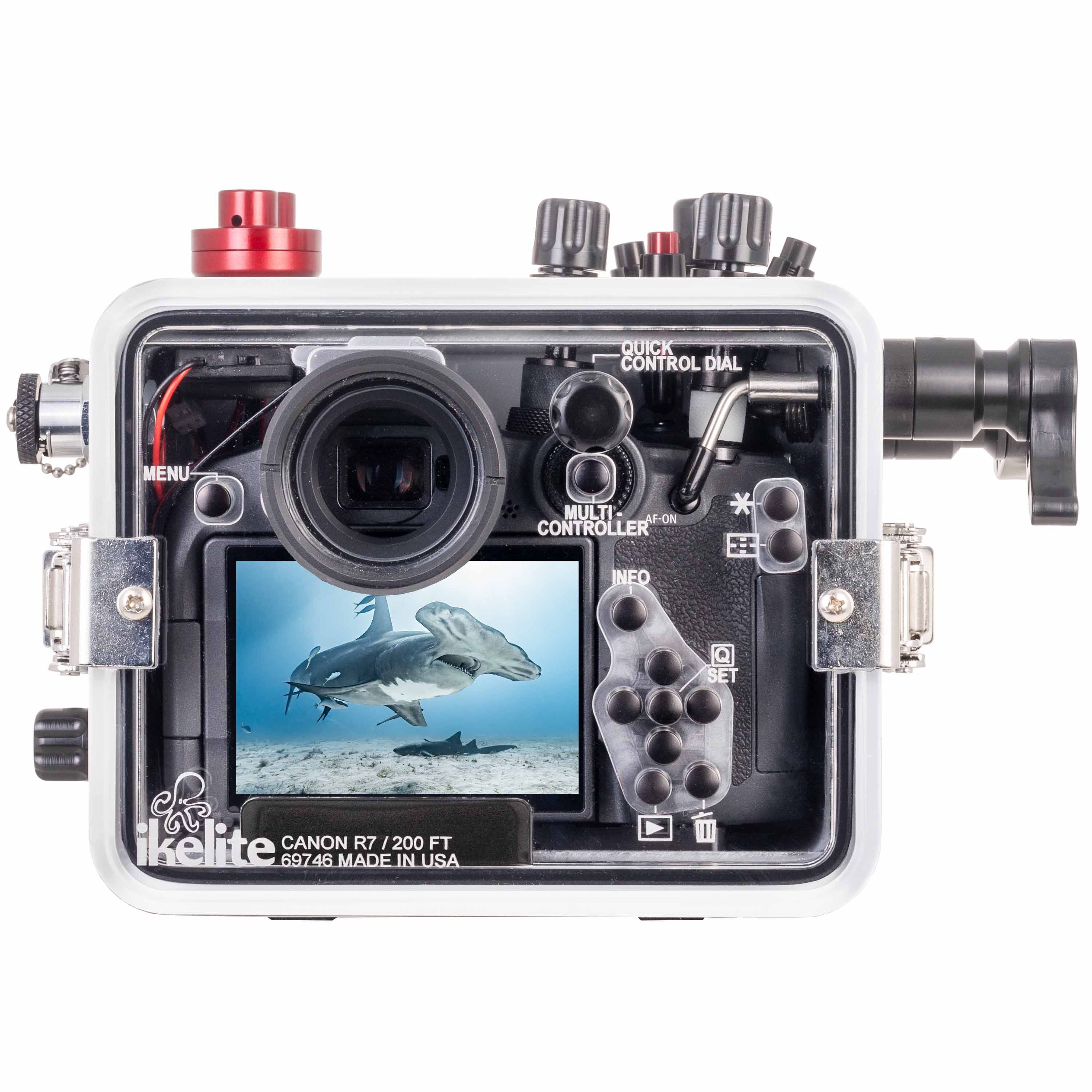 Ikelite 200DLM/D Underwater Housing for Canon EOS R7 [Fiber Optic Update]