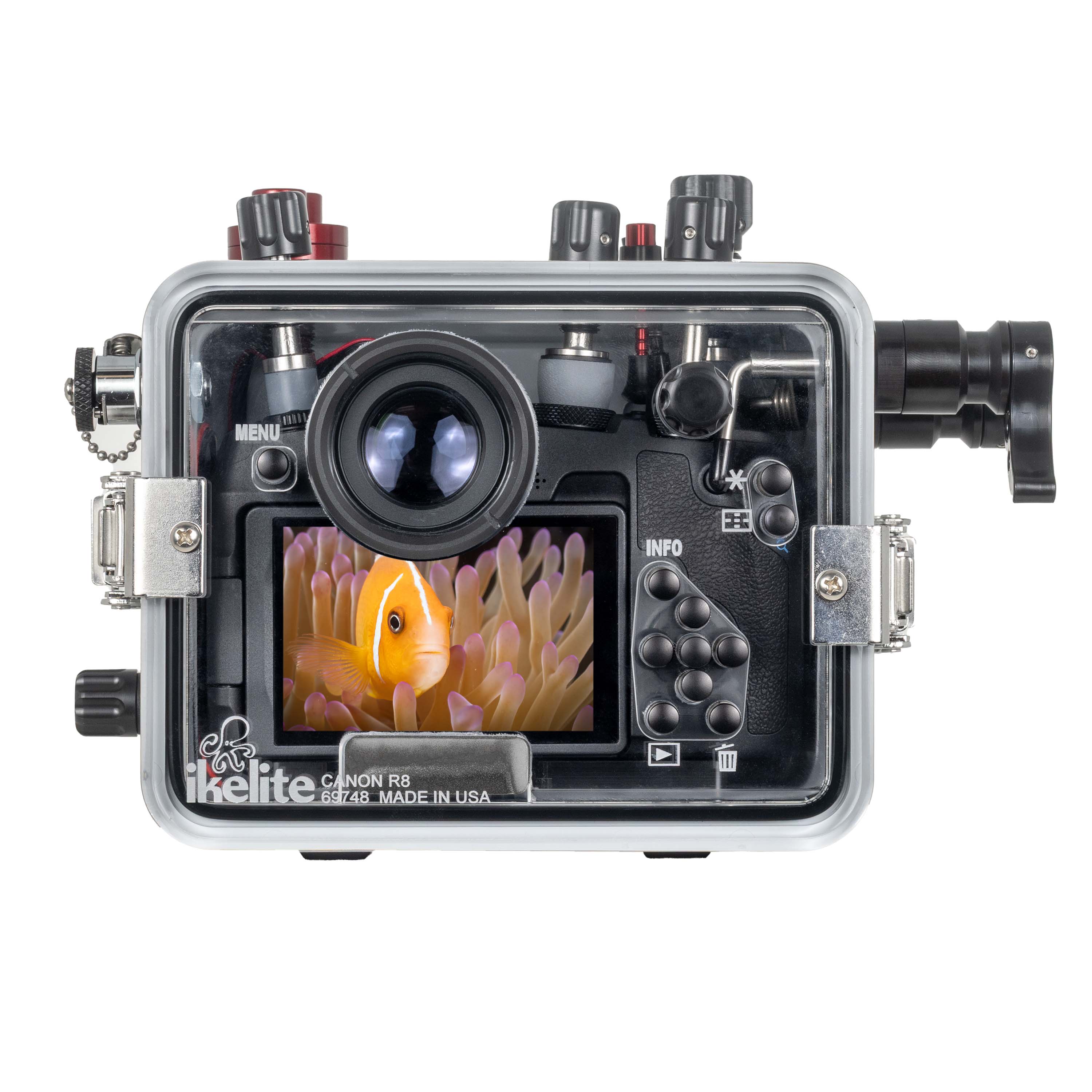 Ikelite 200DLM/D Underwater Housing for Canon EOS R8 [Fiber Optic Update]
