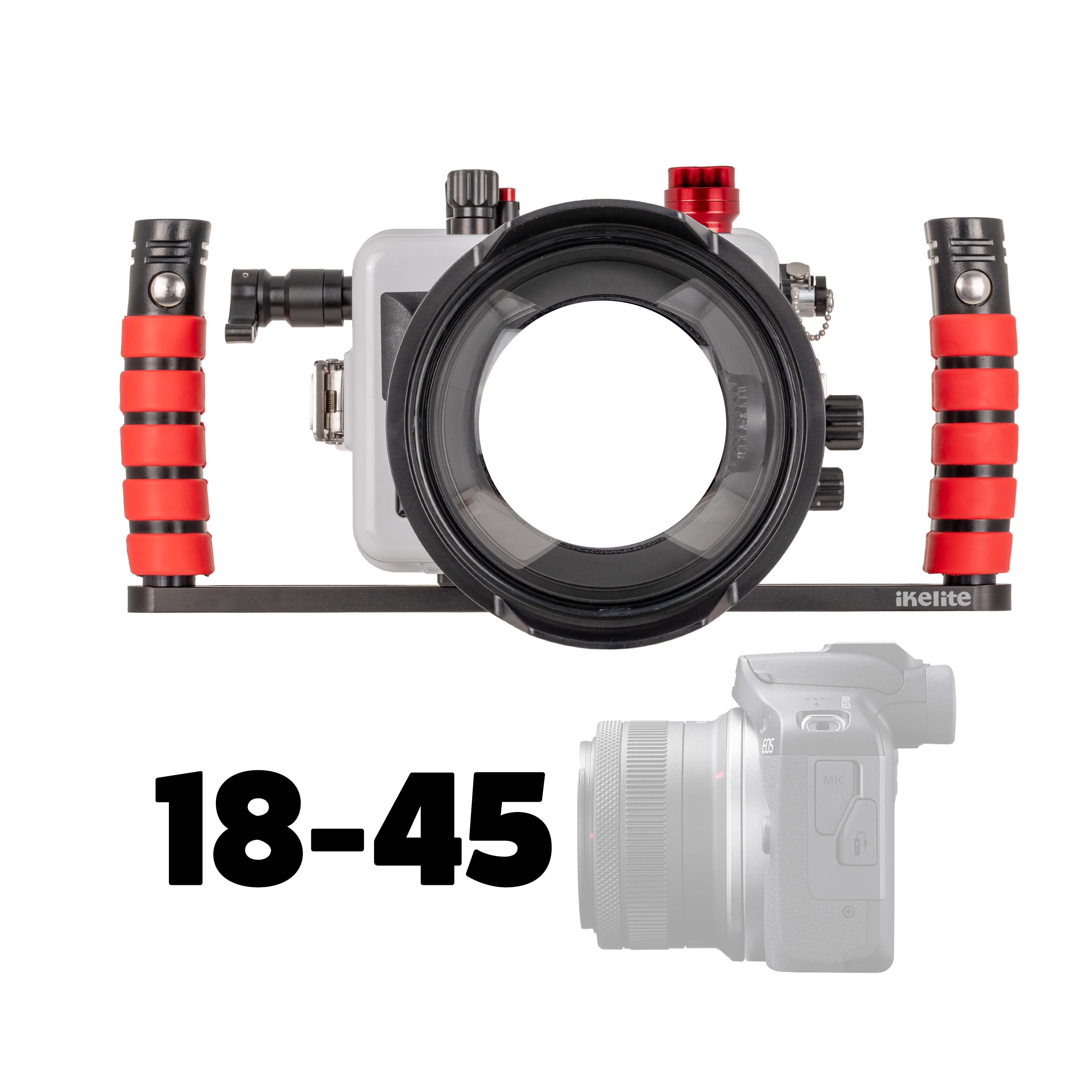 200DLM/D Underwater Housing, Canon EOS R100, and 18-45mm Lens Kit [Fib