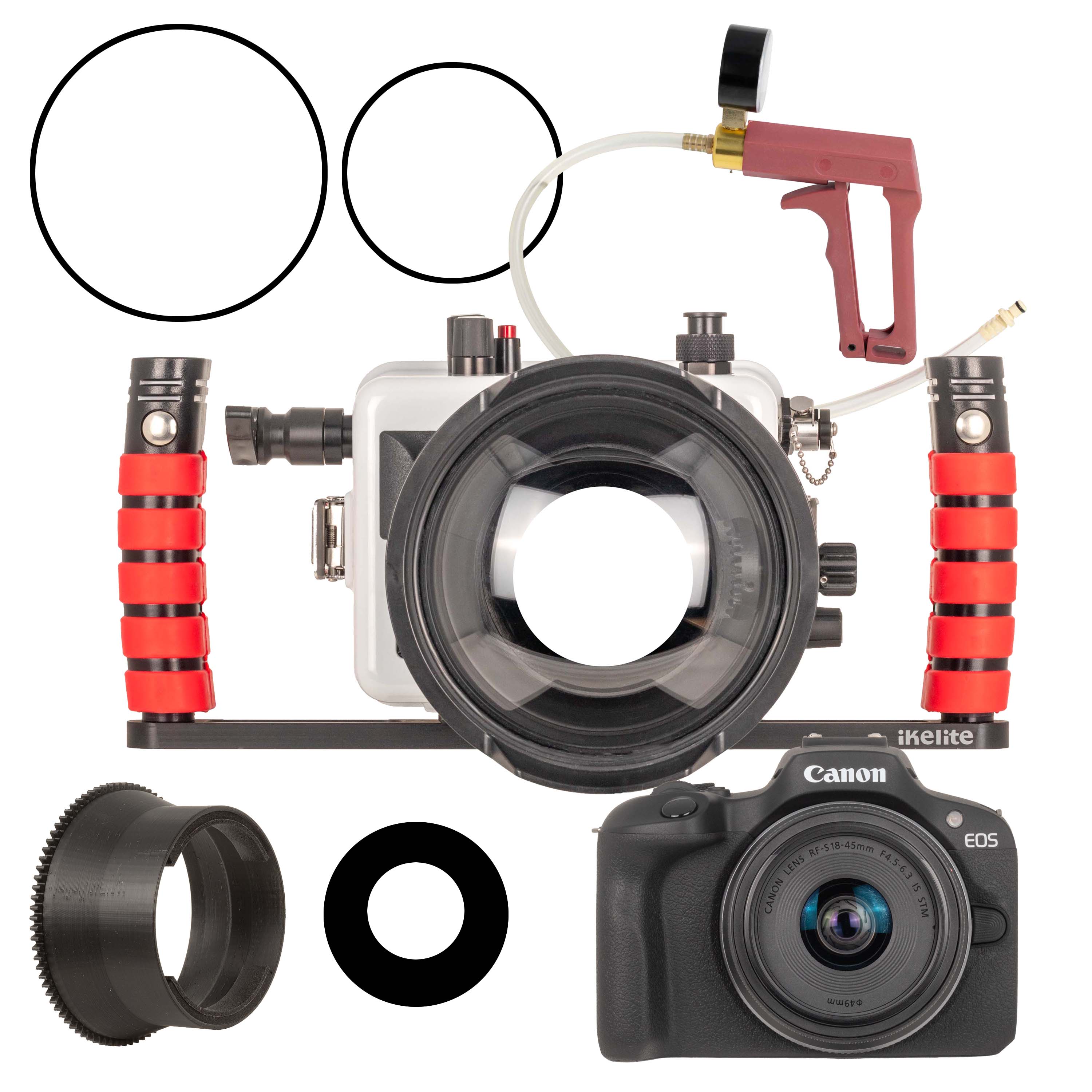 200DLM/D Underwater Housing and Canon EOS R100 Camera Deluxe Kit