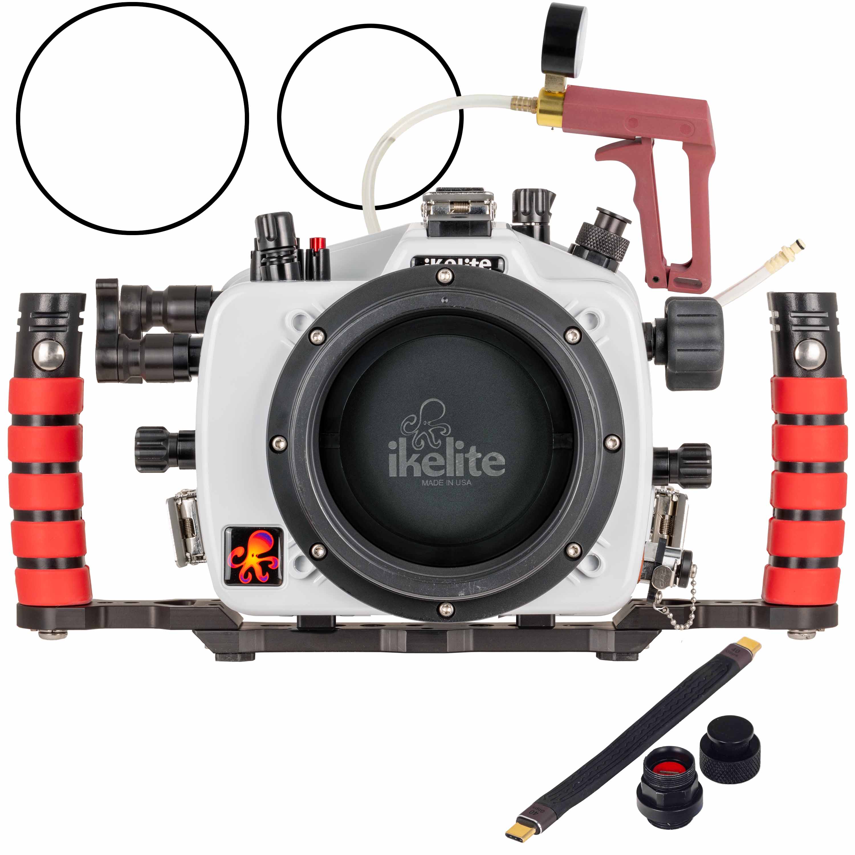 Ikelite 200DL Underwater Housing for Nikon Z6 III Deluxe Version with Handles, Vacuum Pump, & USB-C Charging Bulkhead