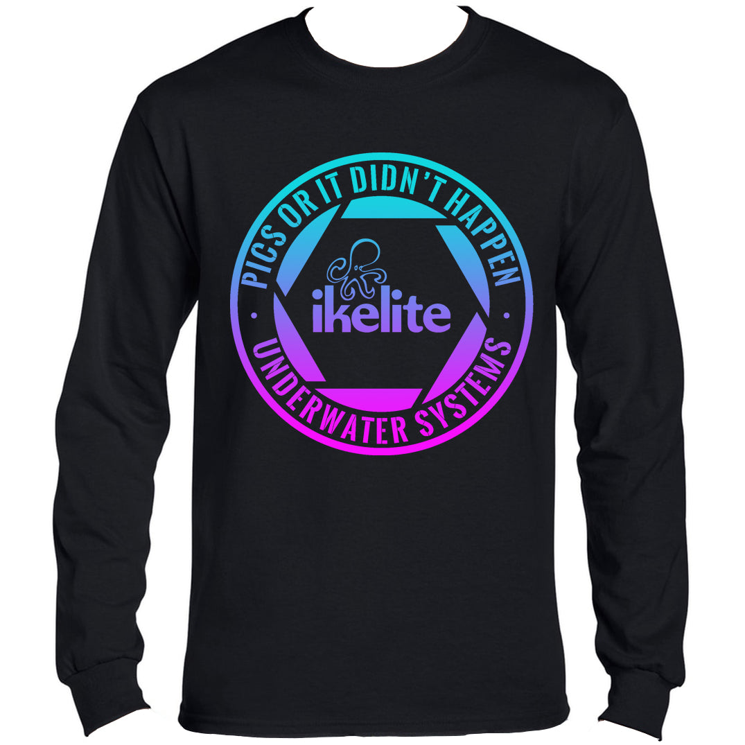 T-Shirt Circular Logo Emblem Long Sleeve