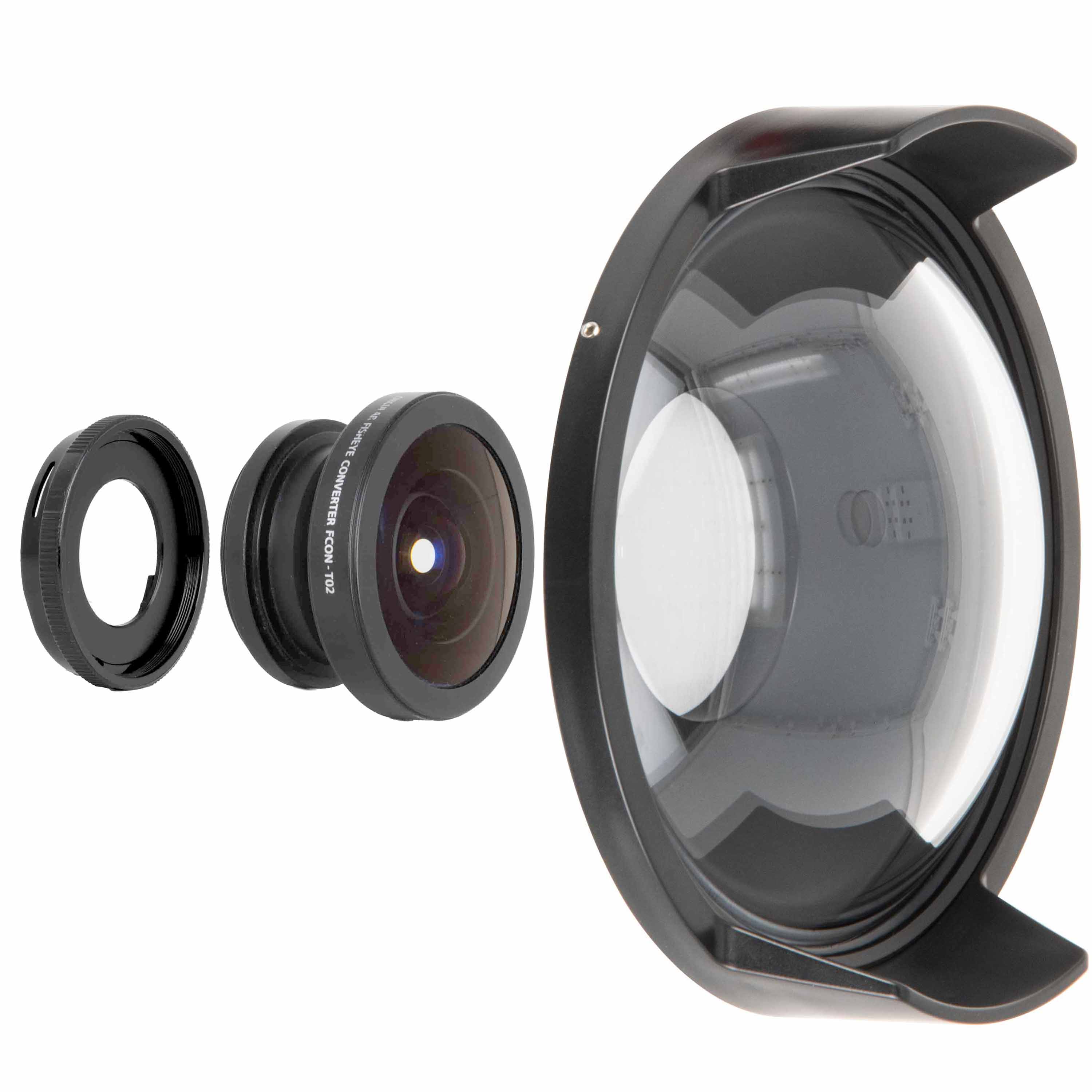 Dome Port for Olympus FCON-T02 Kit with Fisheye Lens for Olympus TG-6
