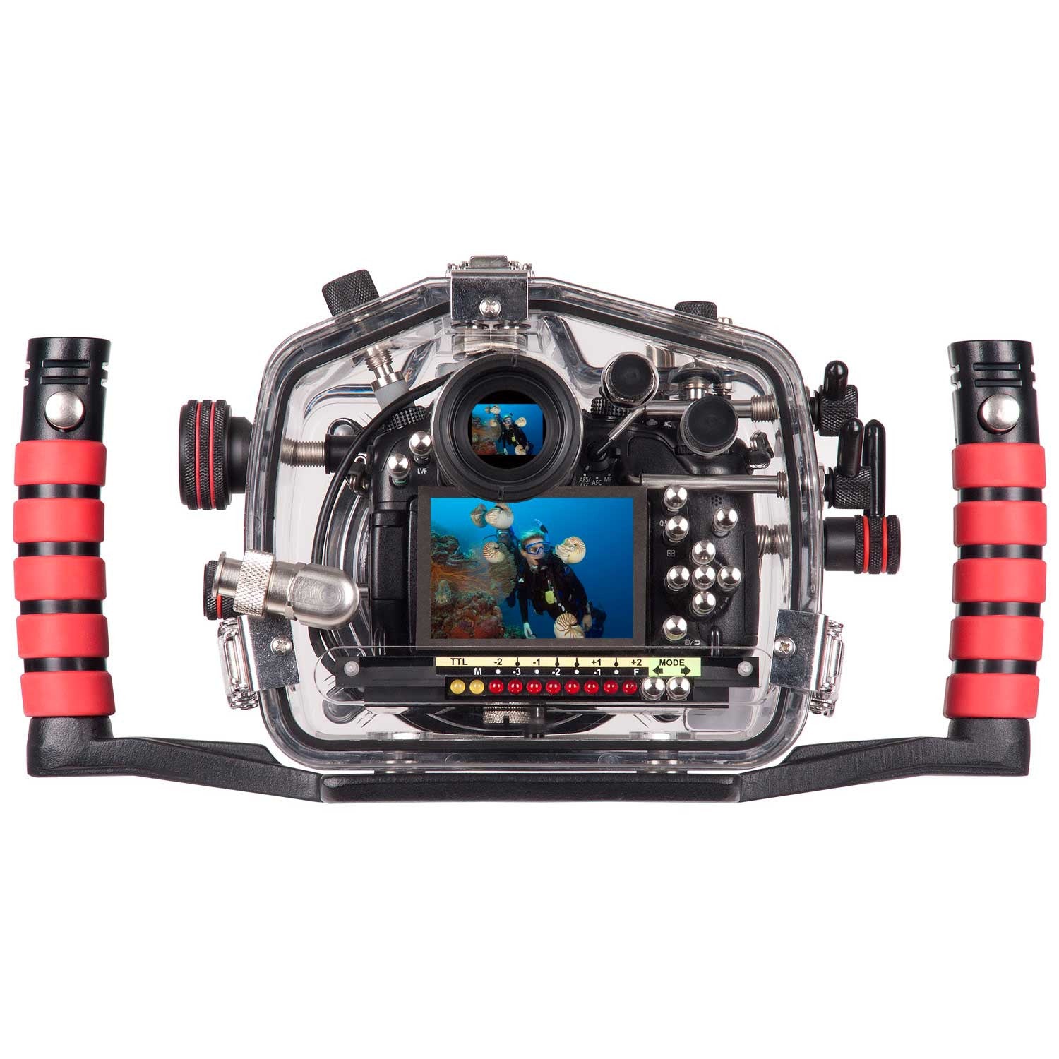 200FL Underwater TTL Housing for Panasonic Lumix GH3 GH4 Mirrorless Micro Four Thirds Cameras