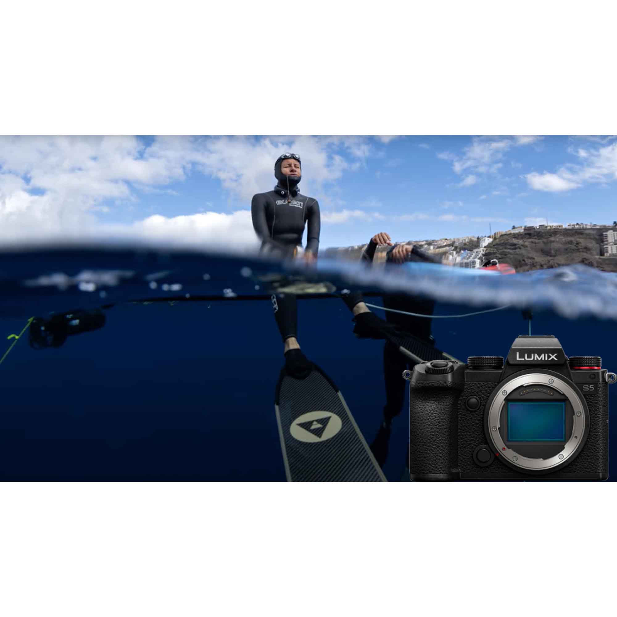 Ikelite Underwater Housing for Panasonic S5 freediving in tenerife Spain