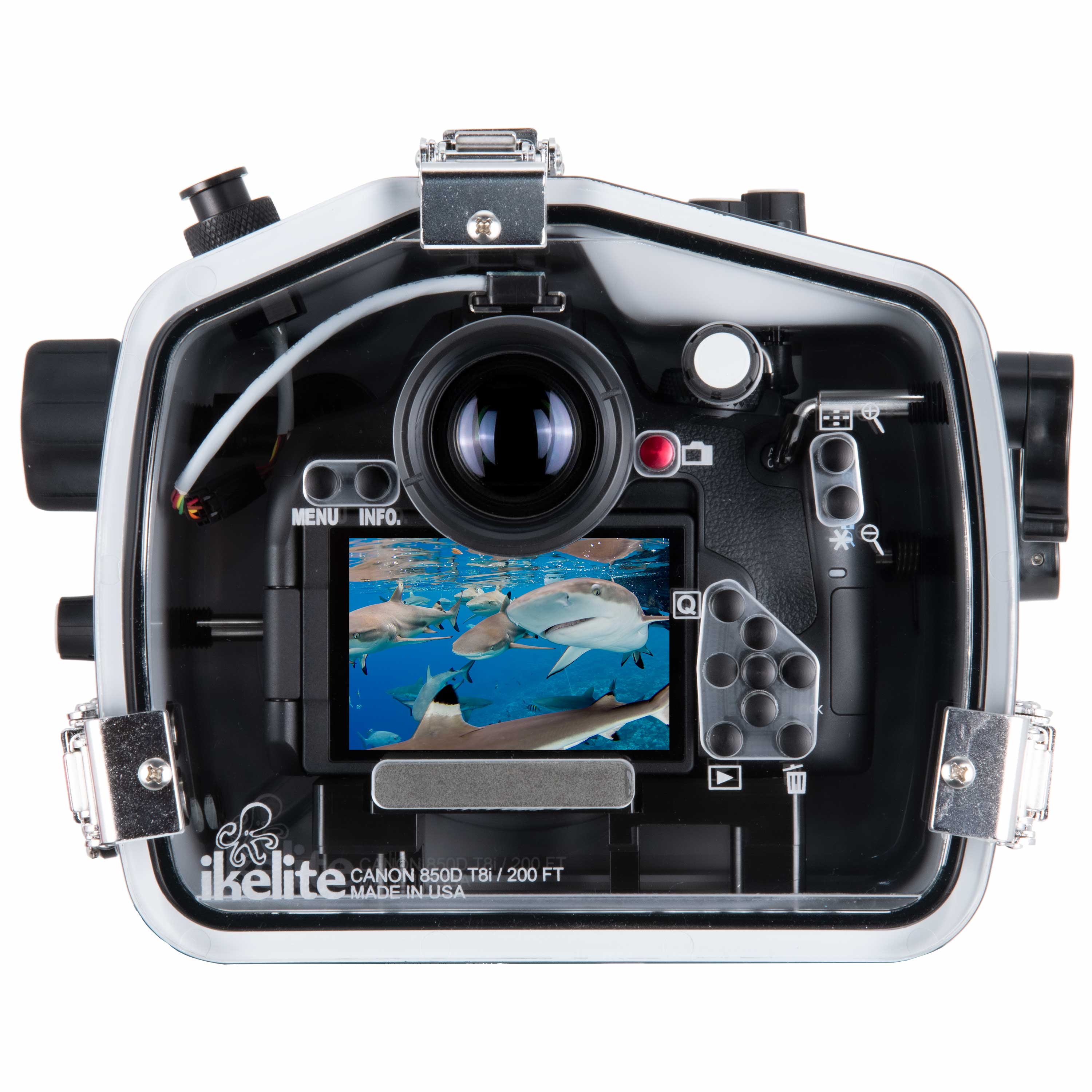 Ikelite 200DL Underwater Housing for Canon EOS 850D Rebel T8i, Kiss X10i DSLR Cameras